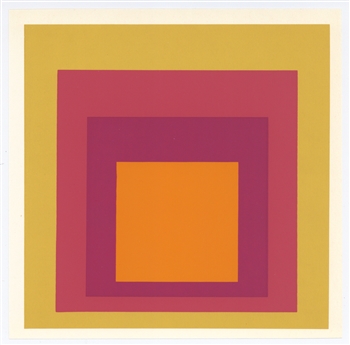 Josef Albers silkscreen "Homage to the Square"