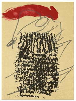 Antoni Tapies original lithograph, 1979