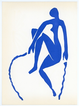 Henri Matisse lithograph "Nu Bleu"