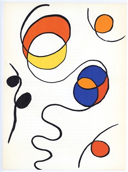 Alexander Calder original lithograph, 1968