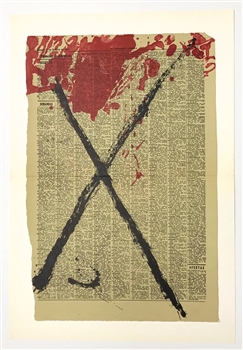 Antoni Tapies original lithograph, 1968