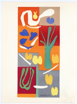 Henri Matisse lithograph "Vegetaux"