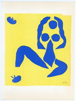 Henri Matisse lithograph "Nu Bleu"