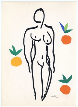 Henri Matisse lithograph "Nu aux oranges"