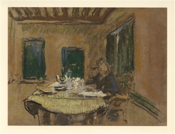 Edouard Vuillard lithograph with pochoir