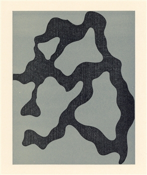 Jean Arp original woodcut, 1954