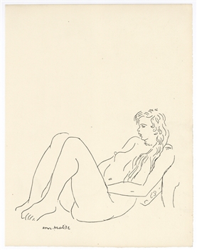Henri Matisse etching 1933