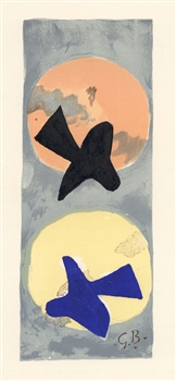 Georges Braque lithograph (Oiseaux)
