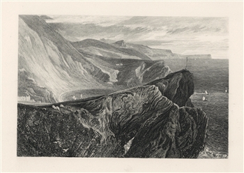 J. M. W. Turner Lulworth Cove engraving