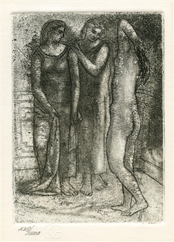 Pablo Picasso etching "The Three Graces" Collectors Guild