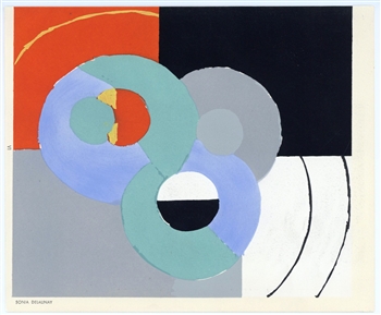 Sonia Delaunay pochoir | Temoignages pour l'art abstrait