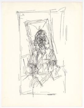 Alberto Giacometti engraving, 1956