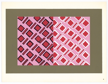 Josef Albers silkscreen | Interaction of Color, 1963