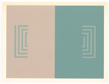 Josef Albers silkscreen | Interaction of Color, 1963