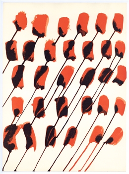 Alexander Calder lithograph, 1966, derriere