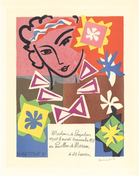 Matisse lithograph poster Mourlot