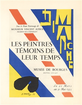 Matisse lithograph poster Mourlot