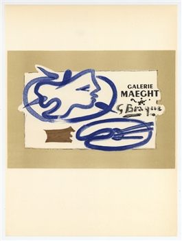 Georges Braque lithograph poster Mourlot