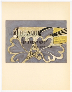 Georges Braque lithograph poster Mourlot