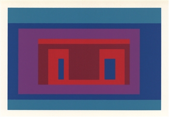 Josef Albers silkscreen Variant on a Theme