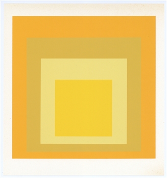 Josef Albers silkscreen, Albers Homage to the Square
