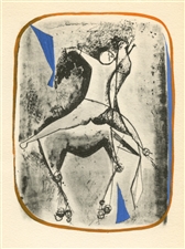 Marino Marini 1955 Berggruen pochoir by Jacomet