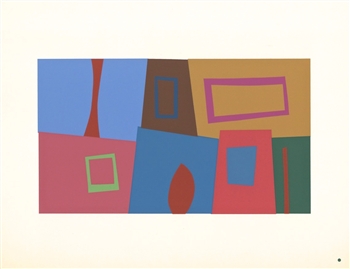 Josef Albers silkscreen | Interaction of Color, 1963