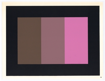 Josef Albers silkscreen | Interaction of Color, 1963