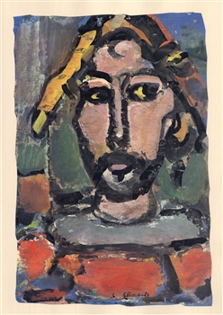 Georges Rouault lithograph "Quiquengrogne"