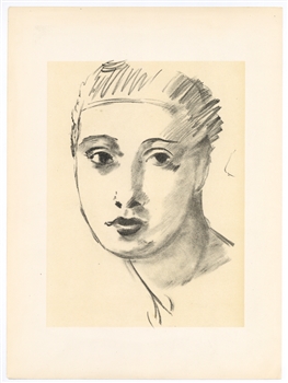 Andre Derain lithograph "Portrait"