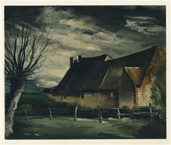 Maurice de Vlaminck lithograph "Haute-Folie"