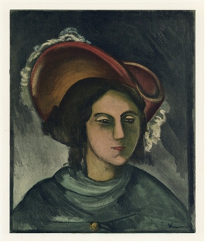 Maurice de Vlaminck lithograph "Madeleine"