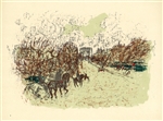 Pierre Bonnard lithograph "Arc de Triomphe"