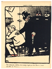 Felix Vallotton original lithograph "Crimes et ChÃ¢timents"