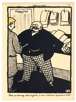 Felix Vallotton original lithograph "Crimes et ChÃ¢timents"