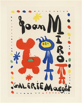 Miro lithograph poster Mourlot