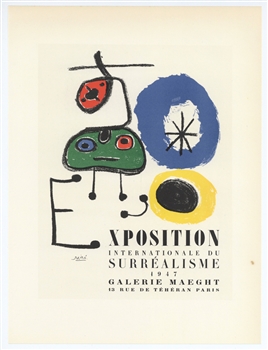 Miro lithograph poster Mourlot