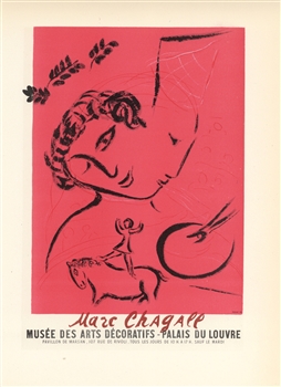 Chagall lithograph poster printed by Mourlot