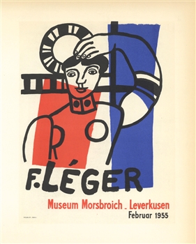 Fernand Leger lithograph poster printed by Mourlot