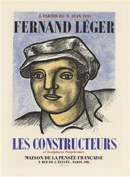 Fernand Leger lithograph poster printed by Mourlot