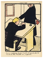 Felix Vallotton original lithograph "Crimes et ChÃ¢timents"