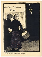 Felix Vallotton original lithograph "Crimes et ChÃ¢timents"