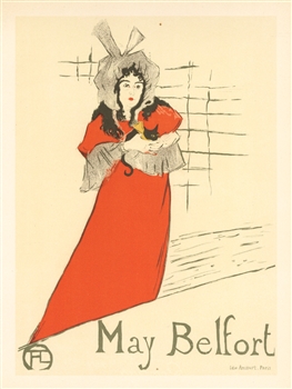 Toulouse-Lautrec lithograph poster May Belfort