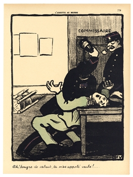 Felix Vallotton original lithograph "Crimes et ChÃ¢timents"