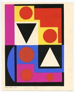 Auguste Herbin pochoir | Temoignages pour l'art abstrait