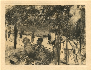 Edgar Degas "Avenue du Bois-de-Bologne"