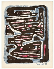 Alfred Manessier original lithograph, 1954 | lithographie