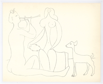 Pablo Picasso Mythological Drawing lithograph, Antibes