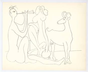 Pablo Picasso Mythological Drawing lithograph, Antibes