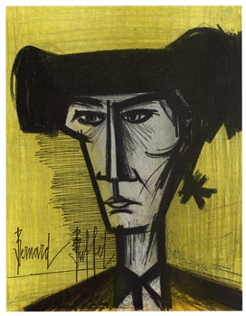 Bernard Buffet original lithograph "Torero"